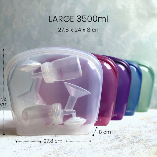 MAVEN LARGE 3500ML Silicone Bag/ Pouch FoodSafe & Leakproof