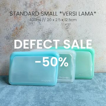 (DEFECT SALE) -  Small 400ml Silicone Bag